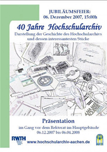 40 Jahre Hochschularchiv